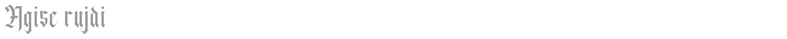 Agise Rujdi font preview
